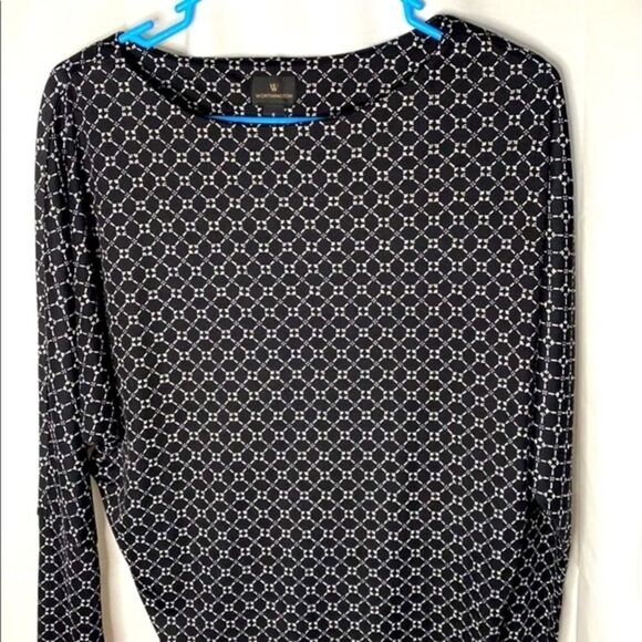 Worthington Dolman Geometric Blouse - Picture 2 of 3